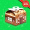 JOYIN 24 PCS 3D Christmas Goody Gift Boxes with Bow for Holiday Xmas Goodie Paper Boxes, School Classroom Party Favor Supplies, Candy Treat Cardboard Cookie Boxes